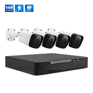 Hệ thống giám sát <span class=keywords><strong>camera</strong></span> quan sát 4 kênh ai POE NVR Full HD 5MP IP66 không thấm nước có dây <span class=keywords><strong>Camera</strong></span> an ninh gia đình tầm nhìn ban đêm góc rộng - Product Image 1