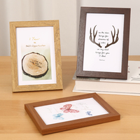 Gran oferta, marco de fotos de MDF de diseño Simple de alta calidad, marcos de fotos para colgar en la pared y exhibir en mesa de varios tamaños