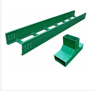 FRP Fiberglass Cable Tray Manufacturer GRP wire cable ladder tray with cover