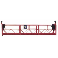 Gondole suspendue de construction moderne ZLP630 à haute sécurité avec acier galvanisé et aluminium, capacité de charge de 630 kg pour le nettoyage des fenêtres