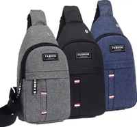 Bolso Bandolera Deportivo Oxford Impermeable, Unisex, con Diseño de Letras, Muestra Gratis