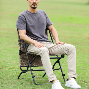 Outdoor <span class=keywords><strong>2</strong></span> In 1 Multifunctionele Eenvoudige Tafel Draagbare Opvouwbare Picknickstoel Camouflage Campingstoel - Product Image 6