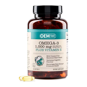 Complesso <span class=keywords><strong>Omega</strong></span> 3 con Vitamina <span class=keywords><strong>E</strong></span>, Etichetta Privata ODM/OEM, Capsule di <span class=keywords><strong>Omega</strong></span> 3, Softgel di Olio di Pesce <span class=keywords><strong>Omega</strong></span>-3 - Product Image 1