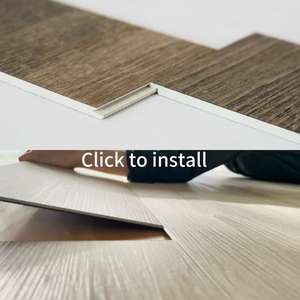 Revêtement de sol SPC imperméable et ignifuge de haute qualité avec installation par clic pour hôtels et bureaux - Product Image 2