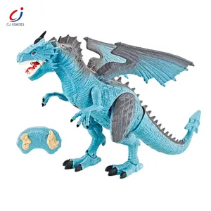 Chengji infrared remote control spray dragon plastic large walking battery operated dinosaur toys