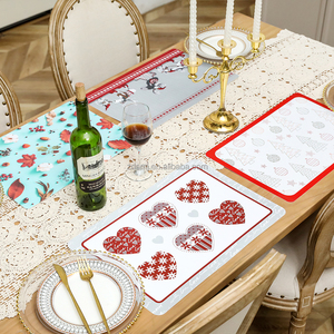 Mantel <span class=keywords><strong>Individual</strong></span> con Diseño Floral para Mesa <span class=keywords><strong>de</strong></span> Comedor, Mantel <span class=keywords><strong>de</strong></span> Plástico para Mesa <span class=keywords><strong>de</strong></span> Cocina - Product Image 2