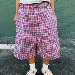 High Quality Custom Design Unisex Polyester 3/4shorts Baggy <b>Shorts</b> <b>Plaid</b> Printed Casual Summer Casual Wear Sweat Capris <b>Shorts</b> - Product Image 4