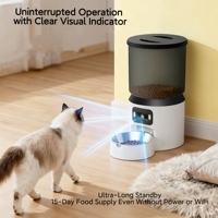 Nouvelle distributeur automatique de nourriture pour animaux de compagnie 4L avec WiFi, contrôle intelligent par application, programmation quantitative et télécommande pour chiens et chats