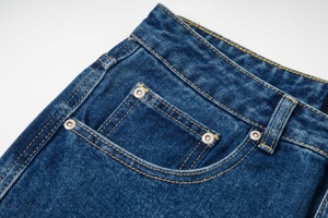 Jean décontracté vintage unisexe avec logo Hell Star, style streetwear <span class=keywords><strong>tendance</strong></span> transfrontalier Europe-Amérique, taille mi-haute - Product Image 5