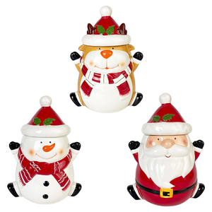 ภาชนะบรรจุอาหารเซรามิกเมลามีนสำหรับต<span class=keywords><strong>ก</strong></span>แต่งคริสมาสต์พร้อมฝาปิดภาชนะบรรจุอาหารความจุขนาดใหญ่ - Product Image 2