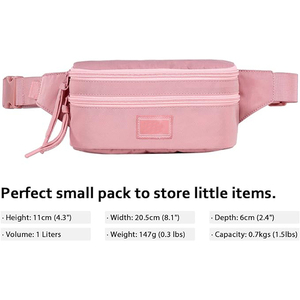 Bolsa de Cintura Cruzada de Nailon Impermeable para Mujer, con Diseño de Caja, Compatible con Celulares, Ideal para Deportes al Aire Libre - Product Image 2