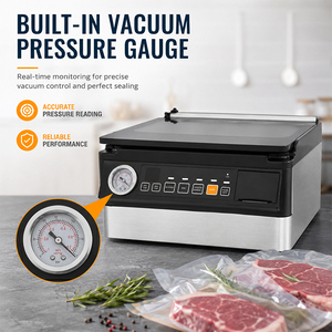 Sellador al Vacío de Cámara -98KPA + Etiquetas Bluetooth para Trazabilidad, Doble Sellado, Perfecto para Carnes, Sopas, Líquidos, Empaque al Vacío de Alimentos - Product Image 4
