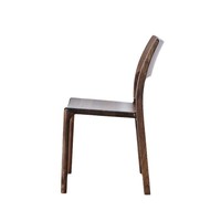Chaises en bois massif en noyer noir Ensemble de chaises de salle à manger minimaliste moderne en bois massif