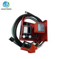Pompe de transfert de carburant diesel 12V DC 24V avec débitmètre et buse 550W Débit de 60-70 L/min pour distributeur de carburant mobile