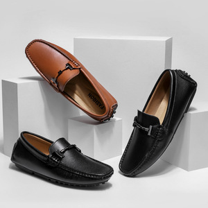 Nuevos <span class=keywords><strong>Mocasines</strong></span> de Cuero Genuino para <span class=keywords><strong>Hombre</strong></span>, Tallas Grandes, Transpirables, con <span class=keywords><strong>Suela</strong></span> de <span class=keywords><strong>Goma</strong></span>, Venta al Por Mayor del Fabricante - Product Image 3