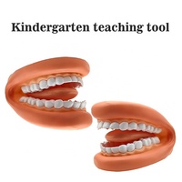 Gant type grandes dents modèle PVC souple pour enfants formation linguistique maternelle outil d'enseignement enfants brossage jouets