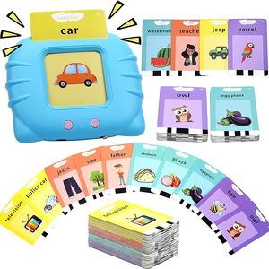 248 <span class=keywords><strong>mots</strong></span> de vue bleu parlant Flash cartes Flash thérapie Flash jouets tout-petits 2-4 ABC apprentissage maternelle garçons filles jouets éducatifs - Product Image 5