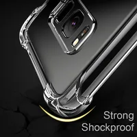 Coque de téléphone en silicone épais antichoc pour Samsung Galaxy S20 S21FE S22 S23 Ultra S10 S9 S8 Plus S7 Edge Note 20 10 9 8 Couverture arrière