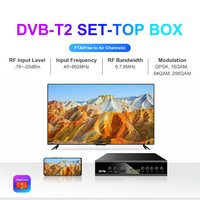 Yeni varış MeeCast çift çekirdekli Set Top Box 1080P DVB-T2 FTA mobil uzaktan kumanda IP TV Online yükseltme Firmware