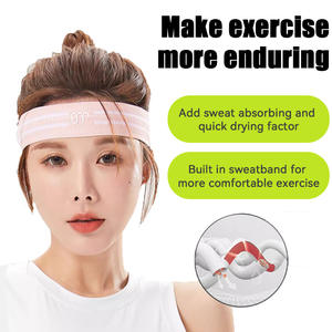 Bandeau de sport Yoga Anti-transpiration Bandeau en soie glacée absorbant la transpiration pour la course à pied Fitness Badminton - Product Image 2