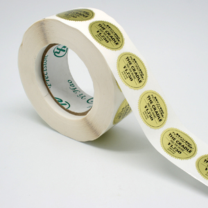 Rouleau d'étiquettes autocollantes rondes de qualité supérieure, durables et transparentes, pour le marquage des produits, les prix et l'organisation quotidienne - Product Image 2