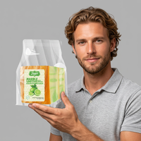 Livraison rapide Gâteau au goût de citron vert frais certifié Halal Snack portable de haute qualité en sachet