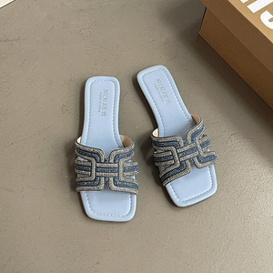 <span class=keywords><strong>Sandali</strong></span> da <span class=keywords><strong>donna</strong></span> <span class=keywords><strong>alla</strong></span> <span class=keywords><strong>moda</strong></span> con strass, piatti, stile fata, per primavera/estate, con soletta in PU, nuovi e di tendenza - Product Image 6