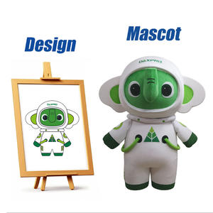 Tùy Chỉnh Chuyên Nghiệp Động Vật Voi Linh Vật Trang Phục Dành Cho Người Lớn Phim Hoạt Hình Nhân Vật Hình Ảnh Trang Phục Cho Quảng Cáo - Product Image 1