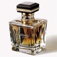 Bouteille de parfum de femme de parfum gris personnalisé en cristal royal emballage de forme spéciale Guangzhou opaque pour bouteilles de parfum