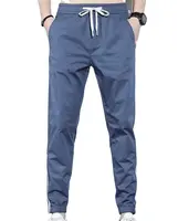 नई शैली bunched पैर स्लिम फिट पुरुषों की नौवीं पतलून जेब मुद्रण workwear पुरुषों की पतलून