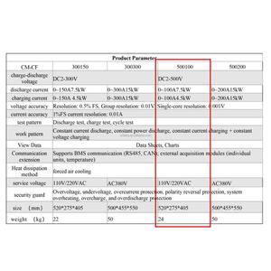Système de diagnostic et d'entretien intégré pour batteries de véhicules électriques, testeur de capacité de charge et de décharge automatique 2-500V 100A - Product Image 5