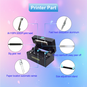 Aixw AMZ vận chuyển nhãn 4inch di động máy in nhiệt Wifi kết nối với máy tính bảng PC Mac nhiệt máy in nhãn dán - Product Image 6