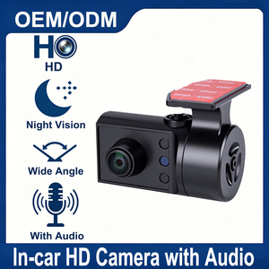 Cámara de Seguridad Vehicular AHD 720P <span class=keywords><strong>con</strong></span> Micrófono Integrado, Visión Nocturna Starlight de 0.01 lux, Cámara Interior Compacta Tipo Domo para <span class=keywords><strong>Uber</strong></span> y Lyft - Product Image 1