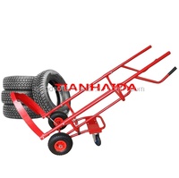 Chariot à roues à deux roues pour jardin, parfait pour transporter du terreau, des briques et des roues
