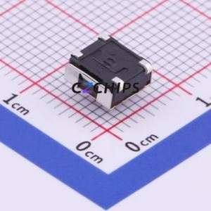 DTSJW-64N-V-T/R Tactile Switch SMD,6.2x6.3mm Switch Single Pole Single Throw Round Button Vertical Mount 6.2mm - Product Image 2