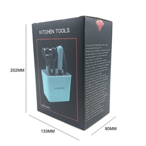 New Arrival <b>Kitchen</b> <b>Gadgets</b> Stainless Steel 6 Pcs <b>Kitchen</b> <b>Tools</b> Accessories With Plastic Holder - Product Image 5