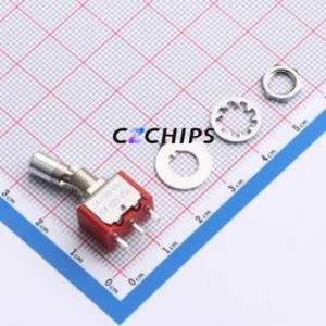 MT-0-102-K101-T100-RS Toggle Switch Through hole Component (THT)-3P,13.1x8mm Switch - Product Image 1