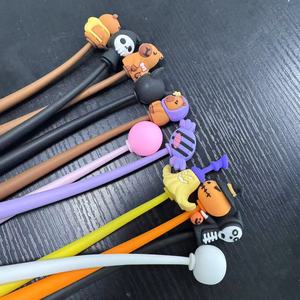 Halloween Theme Cartoon Pumpkin Ghost Bat <strong>Shape</strong> Gel Ink <strong>Pen</strong> Blue and Red Silicone Shake Neutral <strong>Pen</strong> Active Stationery Gift - Product Image 5