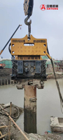 ANTENG Marteau vibrant de 24 m de profondeur monté sur grue, machinerie de construction pour le battage de pieux, projets de génie civil et de ponts, roulement OEM
