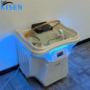 KISEN Fauteuil de lavage moderne pour salon de coiffure, lavabo mobile pour le lavage des cheveux, bac à shampooing portable pour salon de coiffure et institut de beauté - Product Image 3