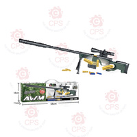 Nouveau lanceur de fléchettes en mousse souple AWM 2024, pistolet à balles souples en plastique de 109 cm, ensemble de jouets pour enfants, pour garçons et filles