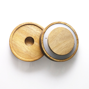 Grand pot de conservation alimentaire en verre grande capacité, transparent, pour céréales, avec couvercle en <span class=keywords><strong>bois</strong></span> d'acacia - Product Image 5