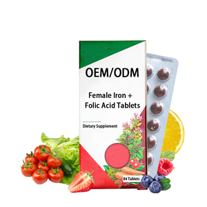 Suplemen Besi Premium Label Pribadi OEM dengan Vitamin C, Suplemen Makanan untuk Wanita, Meningkatkan Darah & Mendukung Energi - Product Image 1