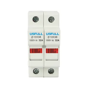 USFULL PV Solar Short Circuit Protection 1000Vdc Din Rail Fuse Holder Switch