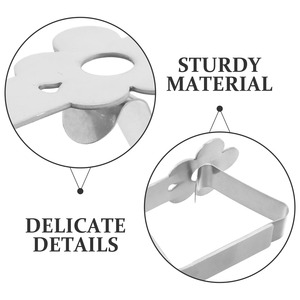 Clips de nappe en acier inoxydable en forme de papillon, supports décoratifs coupe-vent pour pique-nique en plein air, patio, jardin, salle à manger - Product Image 4