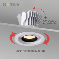 Spot encastré LED COB 12V dimmable anti-éblouissement 30W pour intérieur