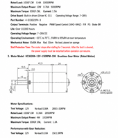 Moteur BLDC compact 3626 12V 18V 24V triphasé sans balais avec contrôle PWM, retour FG et options d'arbre personnalisées
