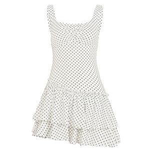 ชุดเดรสลายจุดสุดโรแมนติกพร้อมเสื้อท่อนบนแบบรัดรูป |   ทรงเอไลน์เอวธรรมชาติ พิมพ์ลายดิจิทัล ซักได้ ใส่ได้ทุกวันในช่วงฤดูร้อน - Product Image 6