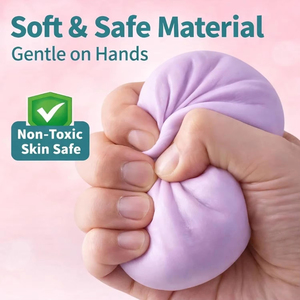 Juguete Blandito de Malta Suave, Juguete Transparente de Colores para Apretar, Pelota Antiestrés ASMR, Juguete Sensorial para Niños y Adultos - Product Image 5