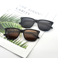 Lunettes de soleil classiques neutres à monture en acétate avec protection UV polarisée pour hommes et femmes